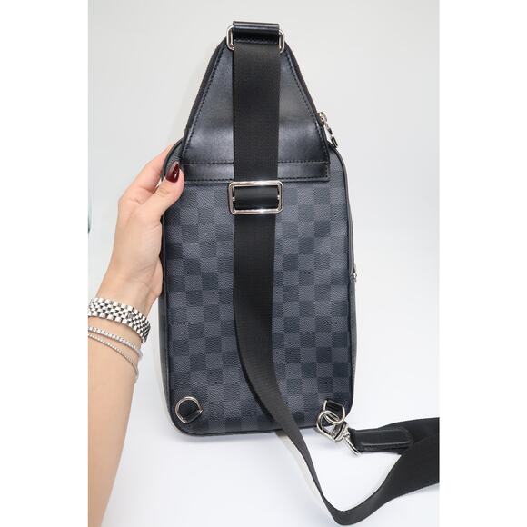 Louis Vuitton Damier Graphite Avenue Sling Body Bag Black - Picture 7 of 14